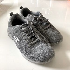 Skechers Gray Knit Sneakers